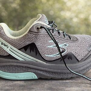 Gdefy Women's Gray and Mint Athletic Shoes